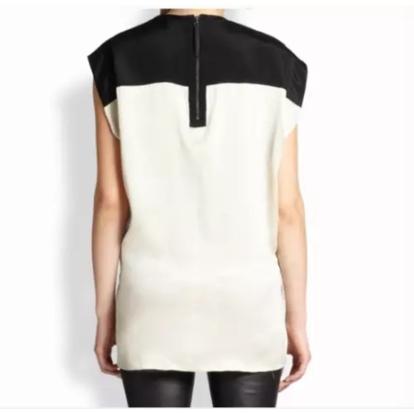 Helmut Lang Black and Gravel Cream Top - size Small - Picture 2 of 3